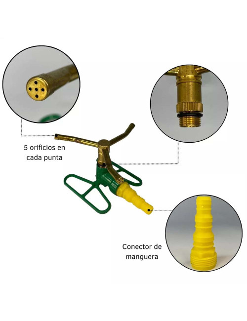 X903L3 LAWN SPRINKLER 3 ARMS W/ ZINC BASE