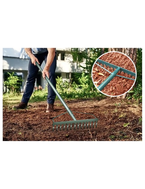 G01 RAKE WITH METAL HANDLE 14T