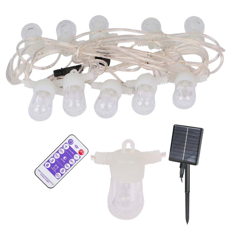 XDC107 20BULB لايت زينة طاقة شمسية