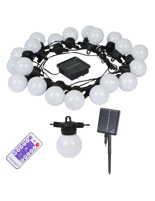 XDC108 SOLAR POWER REMOTE CONTROL STRING LIGHT 10LED WITH ROPE LIGHT
