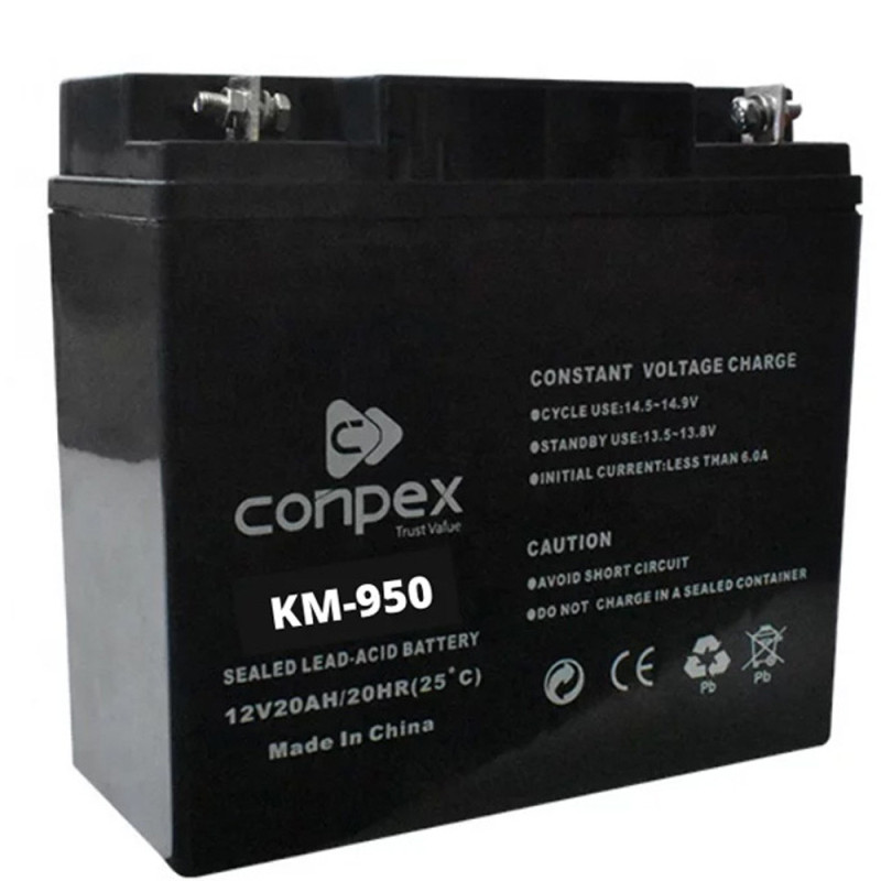 KM-950 MULRIFUNCTIONAL MOBILE POWER 12V 1 LED BULB & 1 COB LIGHT WITH INVERTER