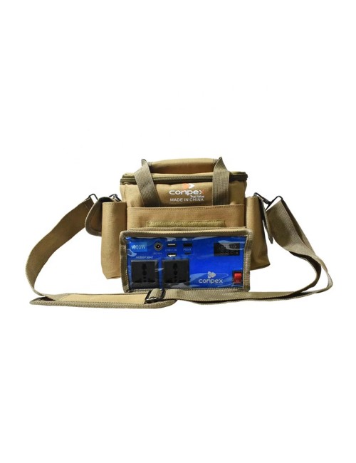 KM-950 بطارية 12 فولت مع محول و 2 لمبة