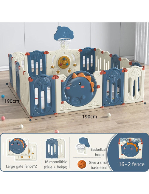 RMX-018 BABY PLAY FENCE 190*190*103CM
