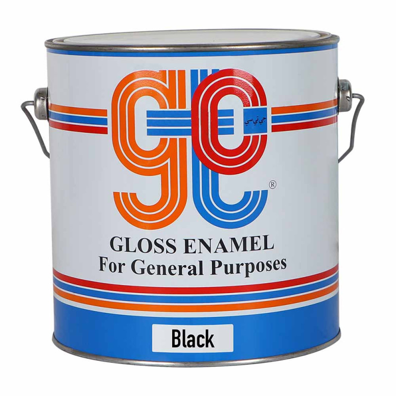 GTC GLOSS ENAMEL PAINT BLACK GALLON