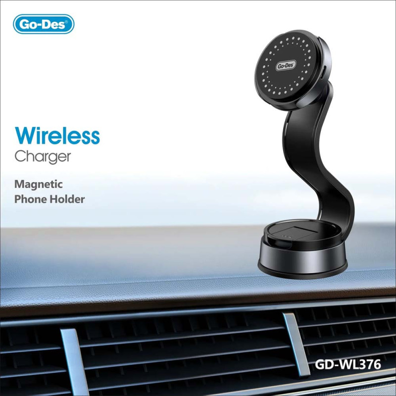 WL-376 استاند تليفون لزق مع شاحن وايرليس