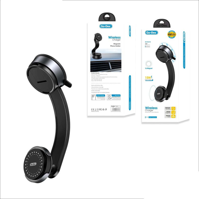 WL-376 استاند تليفون لزق مع شاحن وايرليس
