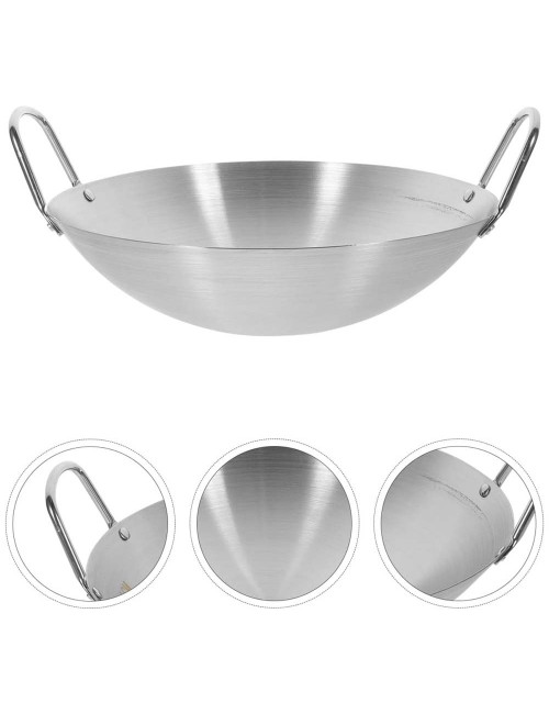 WOK6-34 مقلاة استيل 34سم
