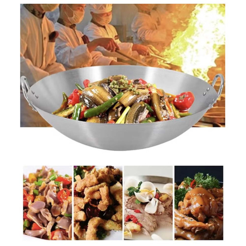 WOK6-34 مقلاة استيل 34سم