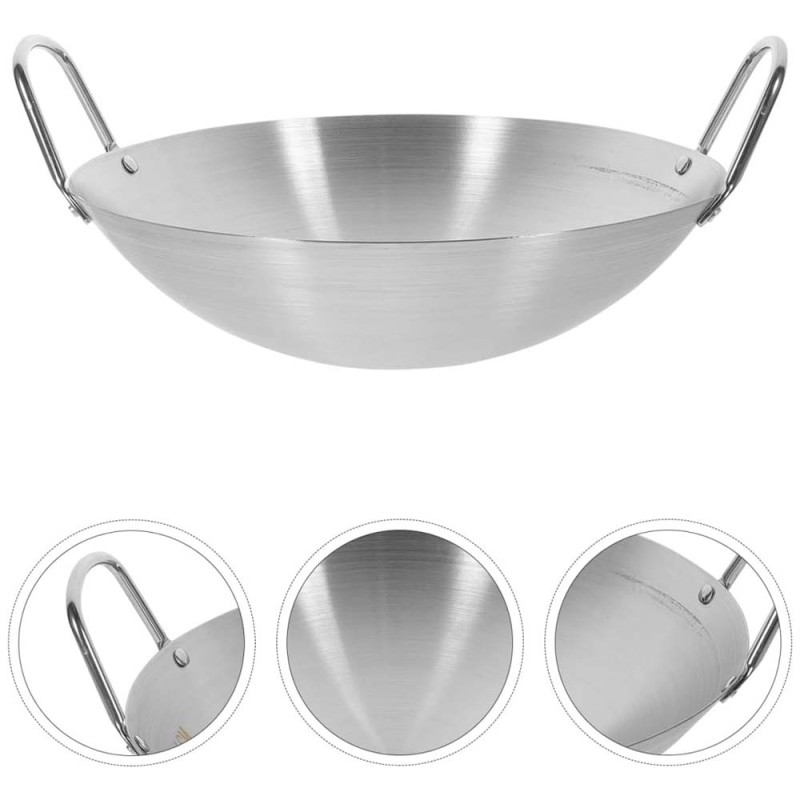WOK6-38 مقلاة استيل 38سم