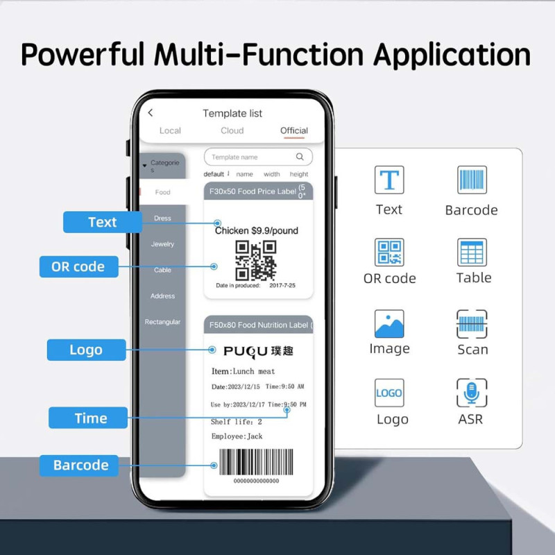 PUQU SMART LABEL PRINTER