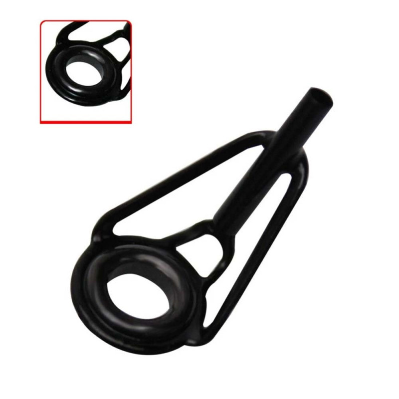 -91 FISHING ROD ENDED EYEPIECES BLACK 80PCS هوك