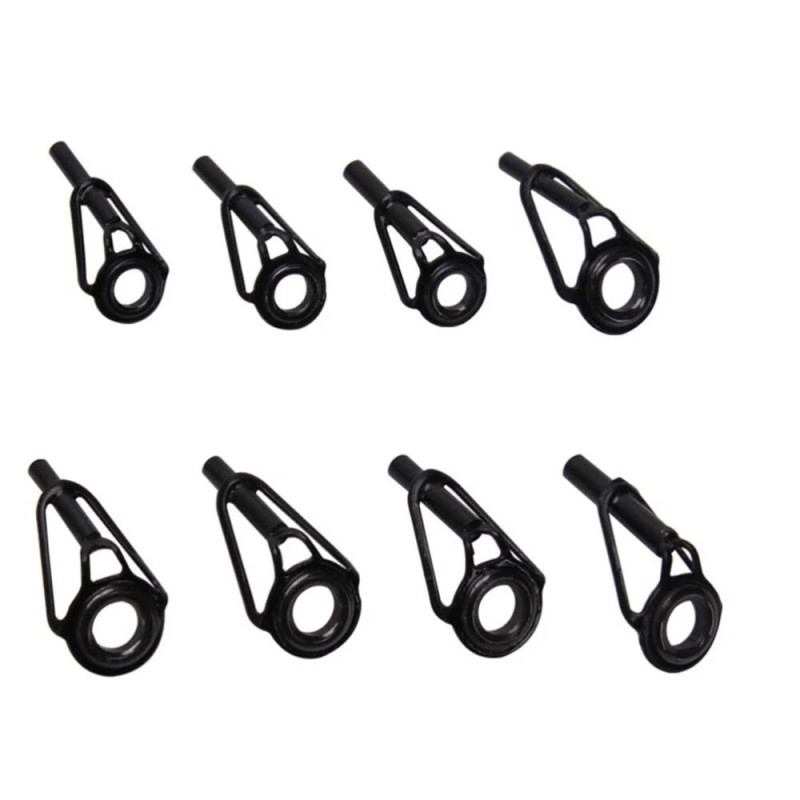 -91 FISHING ROD ENDED EYEPIECES BLACK 80PCS هوك