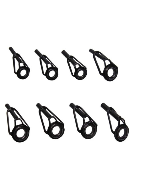 -91 FISHING ROD ENDED EYEPIECES BLACK 80PCS هوك