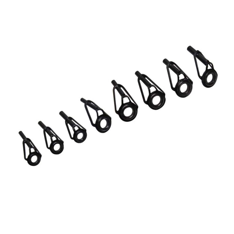 -91 FISHING ROD ENDED EYEPIECES BLACK 80PCS هوك