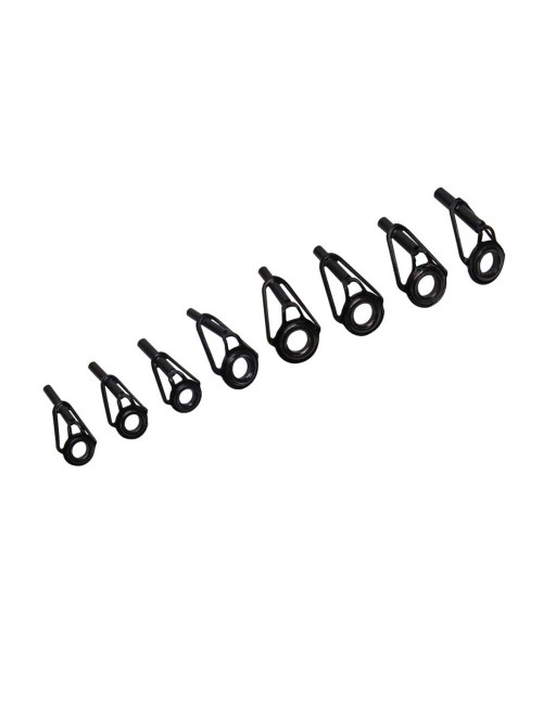 -91 FISHING ROD ENDED EYEPIECES BLACK 80PCS هوك