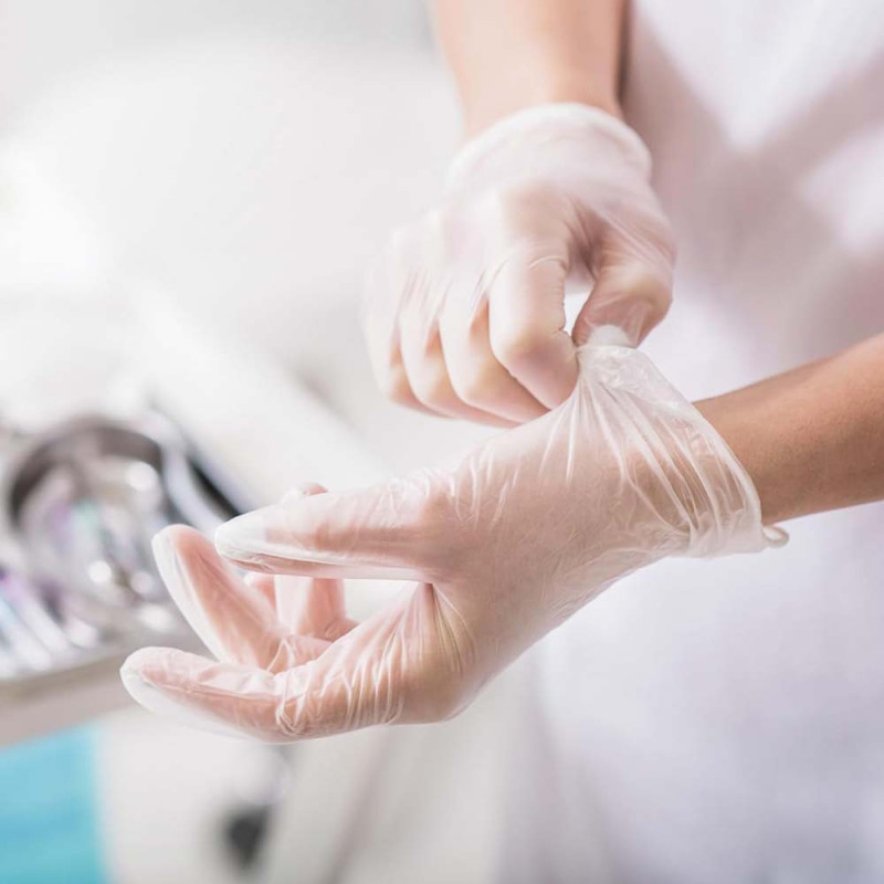 CLEAR VINYL GLOVES