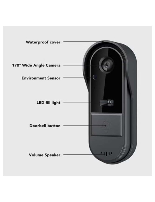 SMART HOME VIDEO DOORBELL جرس باب مع كاميرا