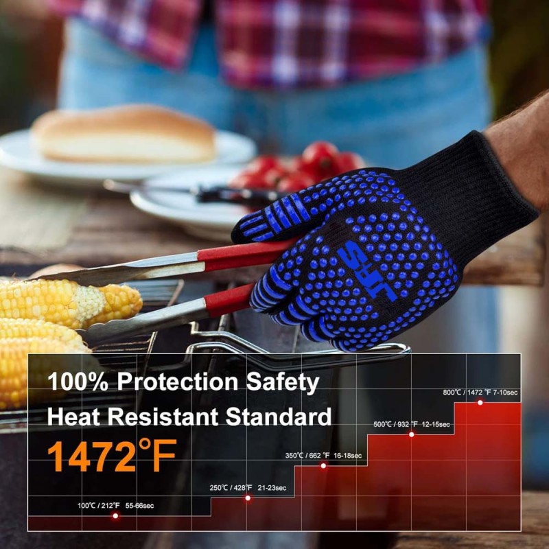 HEAT RESISTANT GLOVES 30CM كفوف