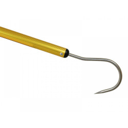 -96 ALUMINUM-GOLDEN HOOK WITH HANDLE 120CM