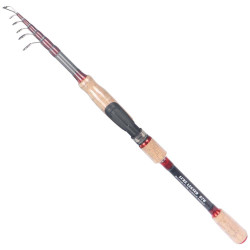 -56 CARBON THREE SECTION CORK EXTENSIBLE FISHING ROD 2.7M
