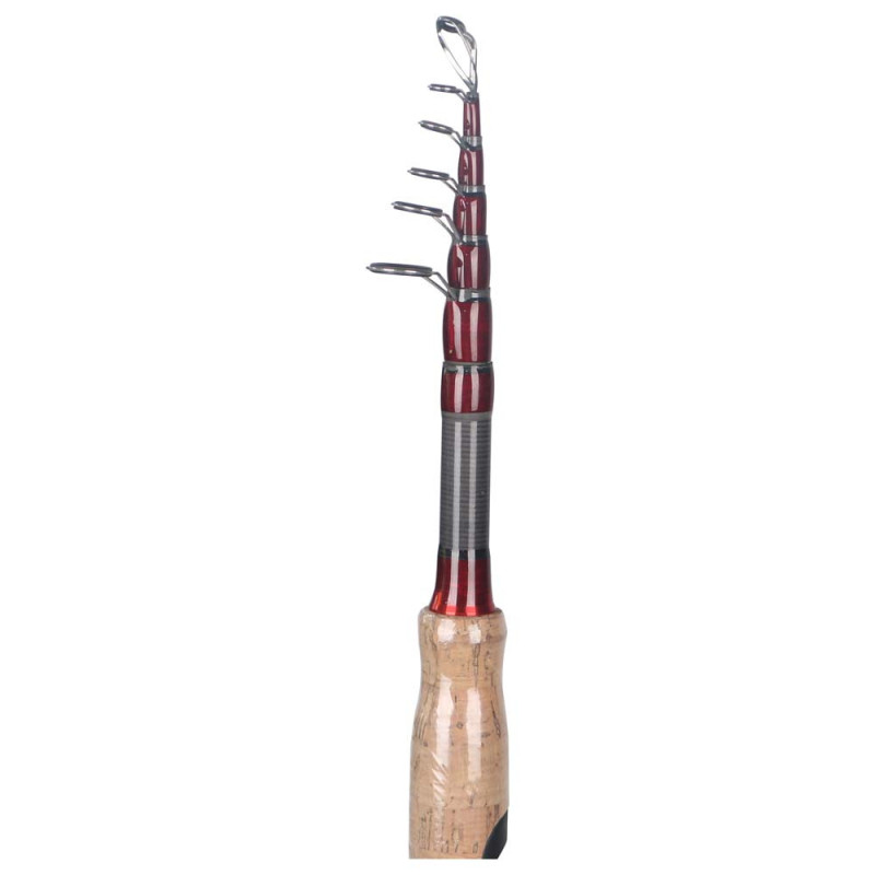 -56 CARBON THREE SECTION CORK EXTENSIBLE FISHING ROD 2.7M
