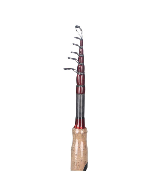 -56 CARBON THREE SECTION CORK EXTENSIBLE FISHING ROD 2.7M