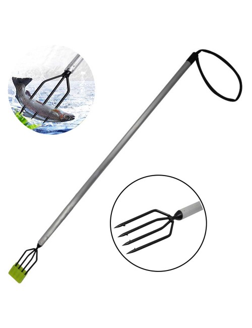 97-FISHING ALUMUNIUM HANDLE WITH 4 FRONGS