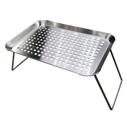 6011 27X18X15CM قاعدة شوي استيل