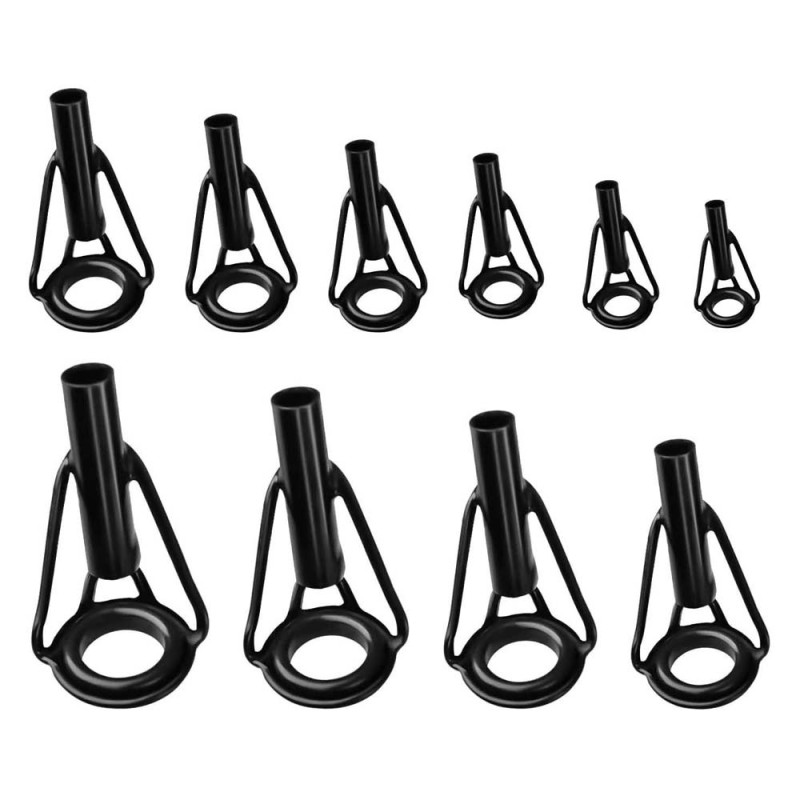 -89 FISHING ROD TIP EYEPIECES BLACK 50PCS