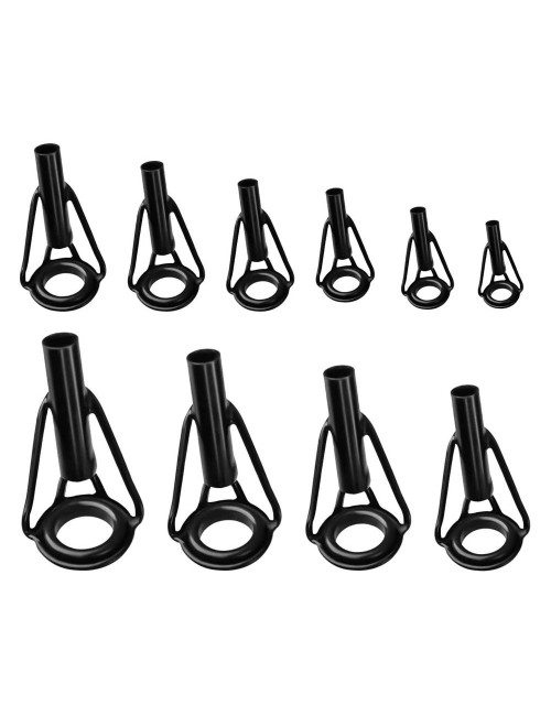 -89 FISHING ROD TIP EYEPIECES BLACK 50PCS