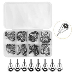 -90 FISHING ROD TIP EYEPIECES SILVER 80PCS