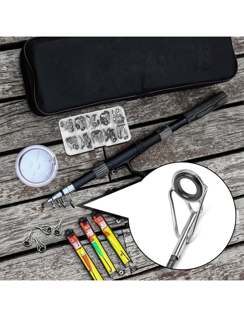 -90 FISHING ROD TIP EYEPIECES SILVER 80PCS هوك