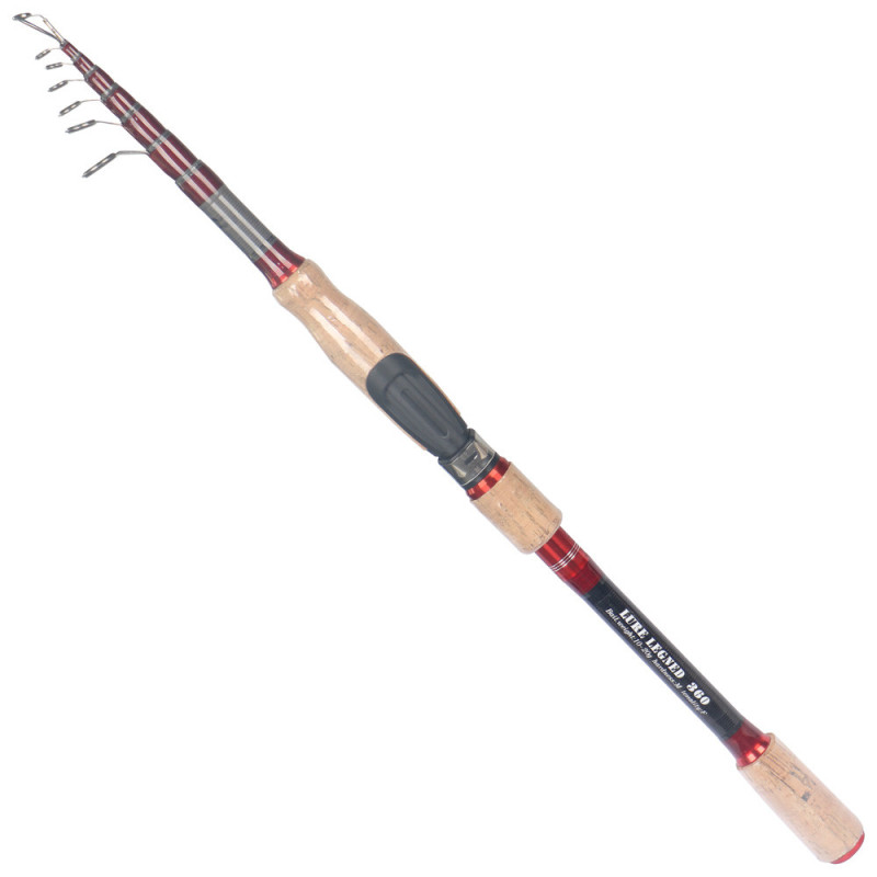 -58 CARBON THREE SECTION CORK EXTENSIBLE FISHING ROD 3.6M
