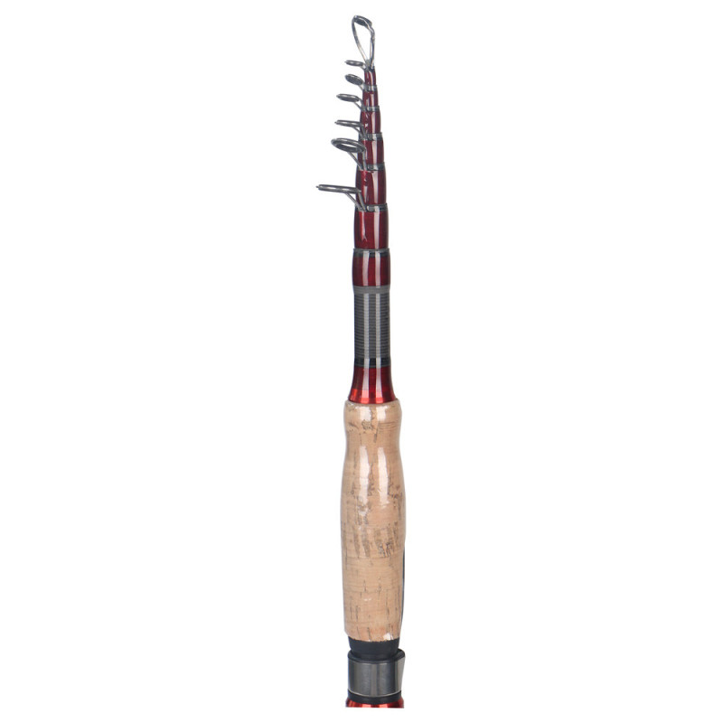 -58 3.6M CARBON THREE SECTION CORK EXTENSIBLE FISHING ROD سنارة