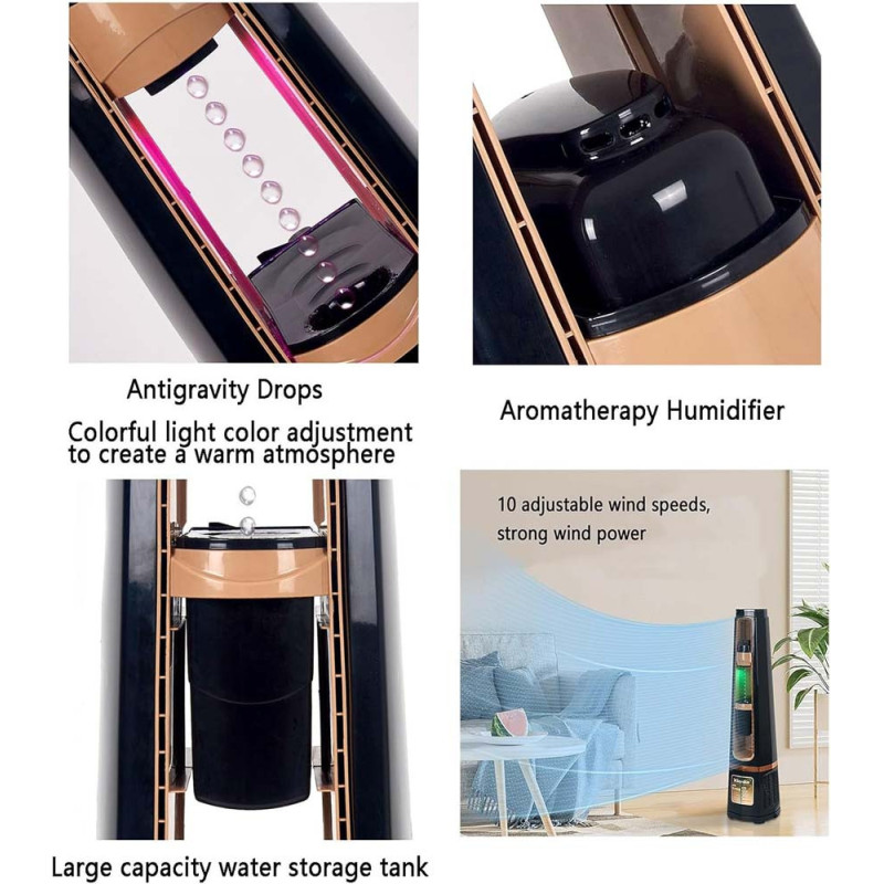 NO18 BLADELESS STAND TOWER FAN 5IN1 مروحة بدون شفرات