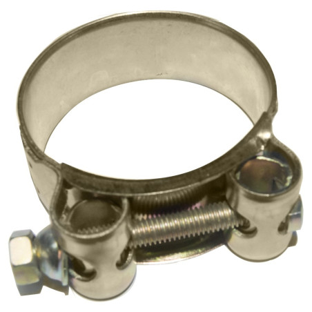 HOSE CLAMP YELLOW ZINC PLATED SINGLE BOLT 60-63 MM