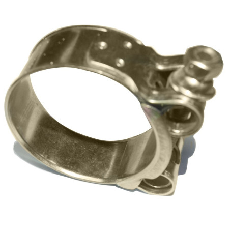 HOSE CLAMP YELLOW ZINC PLATED SINGLE BOLT 60-63 MM