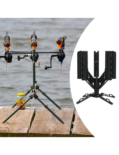 ROD HOLDER ROTATING STAND SEVEN SLOT