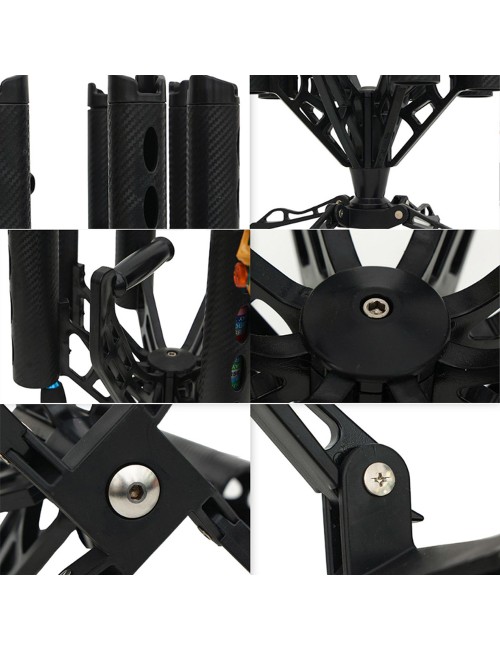 ROD HOLDER ROTATING STAND SEVEN SLOT