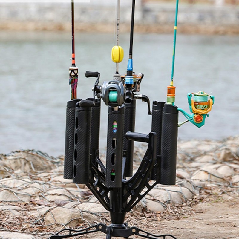 ROD HOLDER ROTATING STAND SEVEN SLOT