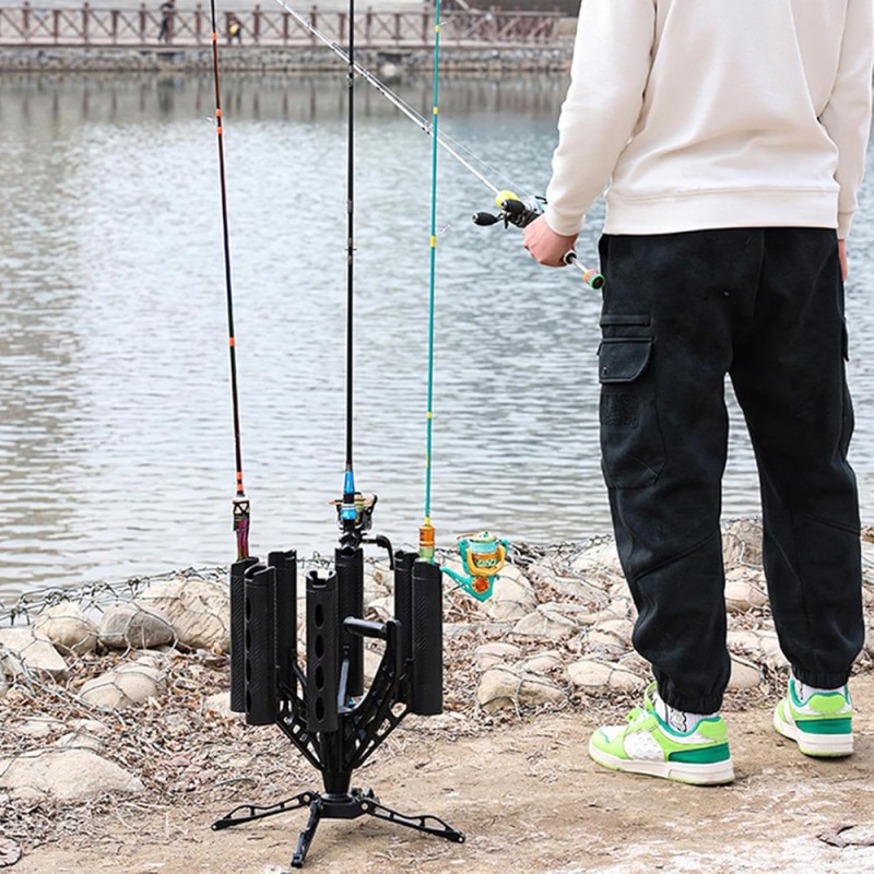 ROD HOLDER ROTATING STAND SEVEN SLOT