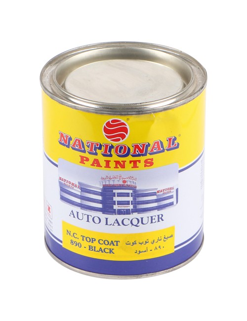 NATIONAL AUTO LACQUER N.C. TOP COAT GLOSS BLACK 1 LTR