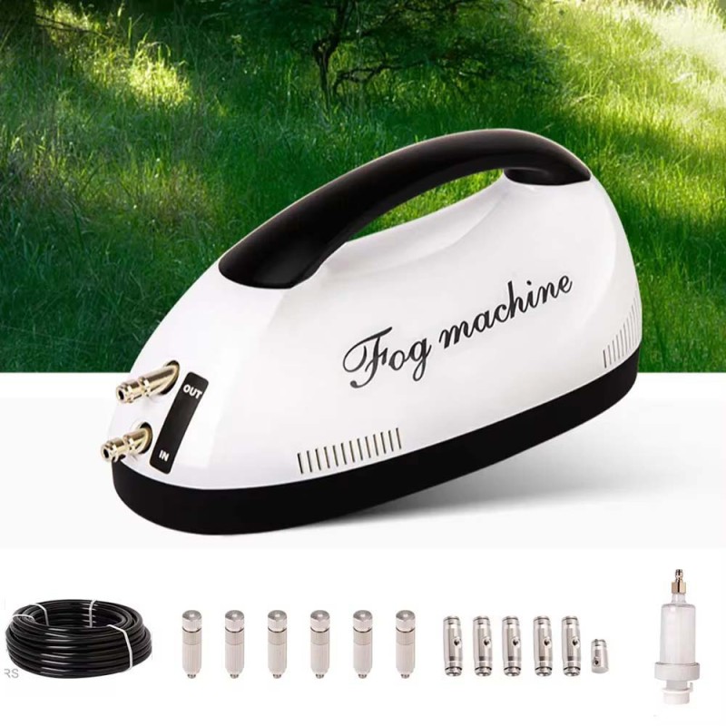 MINI FOG MACHINE 60W WITH 10 MTR HOSE 6 NOZZLES