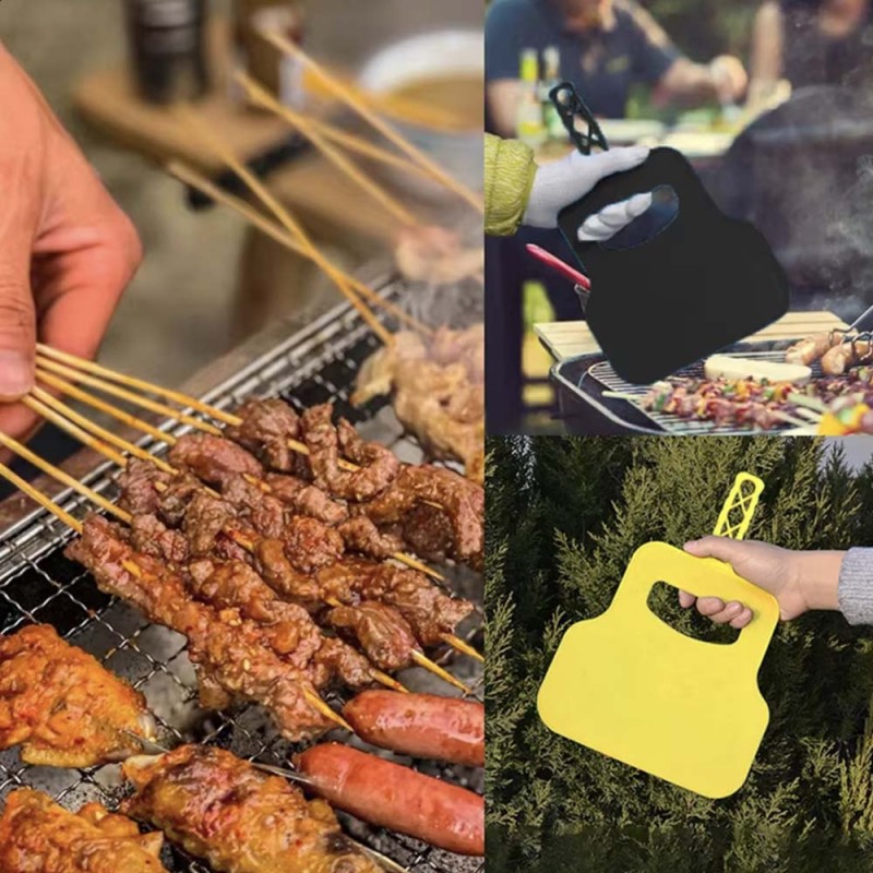 3150S PLASTIC HAND FAN FOR BBQ 20X30CM