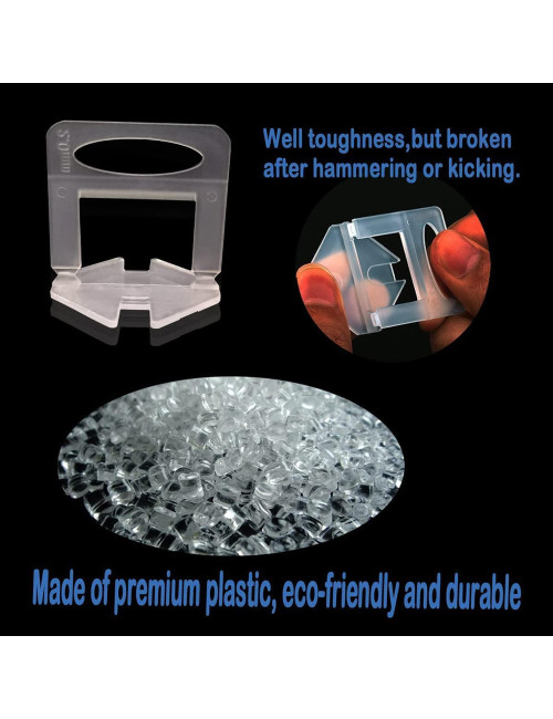 TILE LEVELING SYSTEM CLIPS 2MM