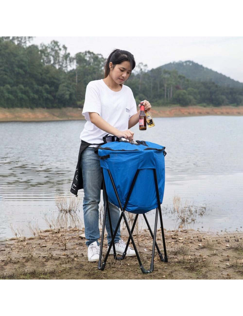 LB-20642 PICNIC INSULATED COOLER BAG WITH FOLDING STAND