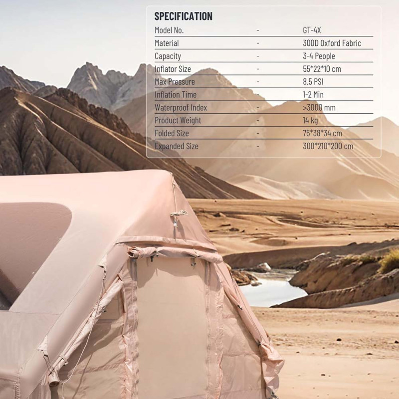 GNGT4XTENTBK GT-4X خيمة تفخ