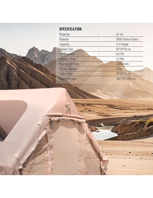 GNGT4XTENTBK GT-4X خيمة تفخ