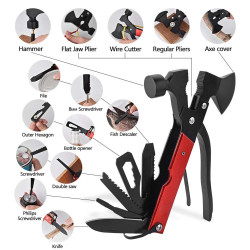 GNSTRMHM13RD مطرقة مع سكين متعدد الاستخدام