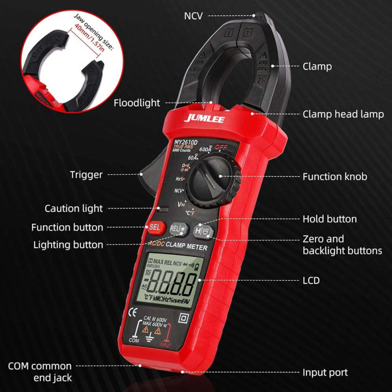 JUMLEE 3011 DIGITAL CLAMP MULTIMETER